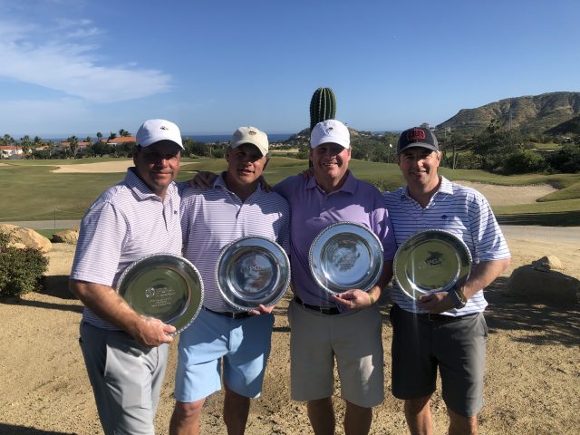 Pictured from left to right: JT Crawford, PGA, John Randle, Perry Eastman, and Michael LeBourgeois